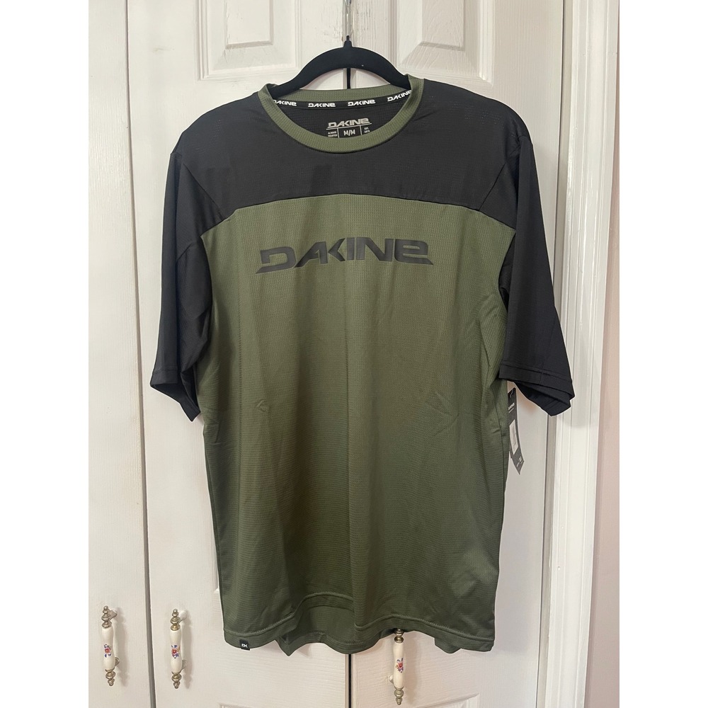 Dakine Syncline SS Bike Jersey Mens Medium Olive Black M348DAK0009 MTB Top NWT